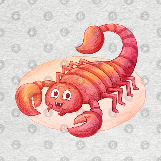 Scorpion Funny Hand Drawn by Mako Design 